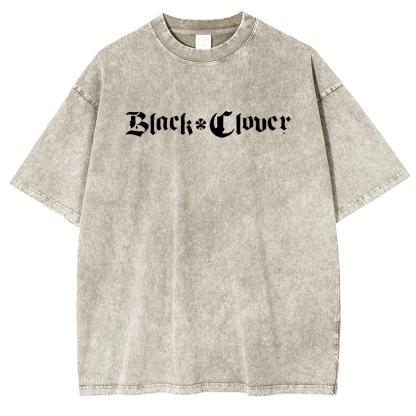 Black Clover Unisex Washed T-Shirt