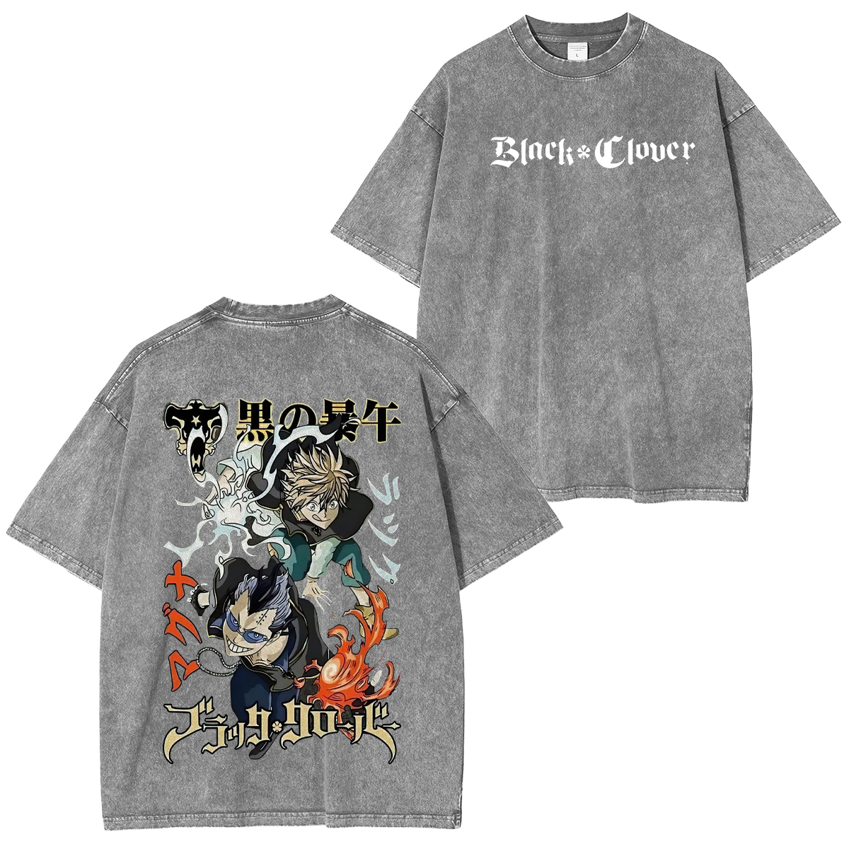 Black Clover Unisex Washed T-Shirt