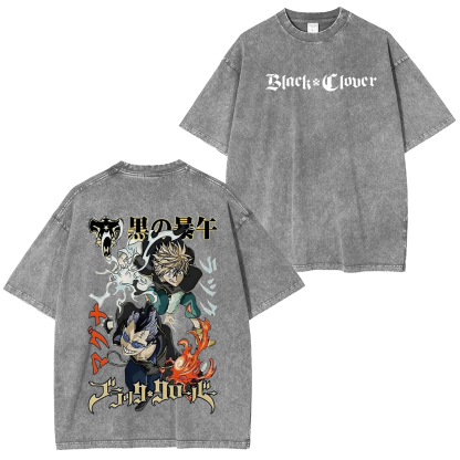 Black Clover Unisex Washed T-Shirt