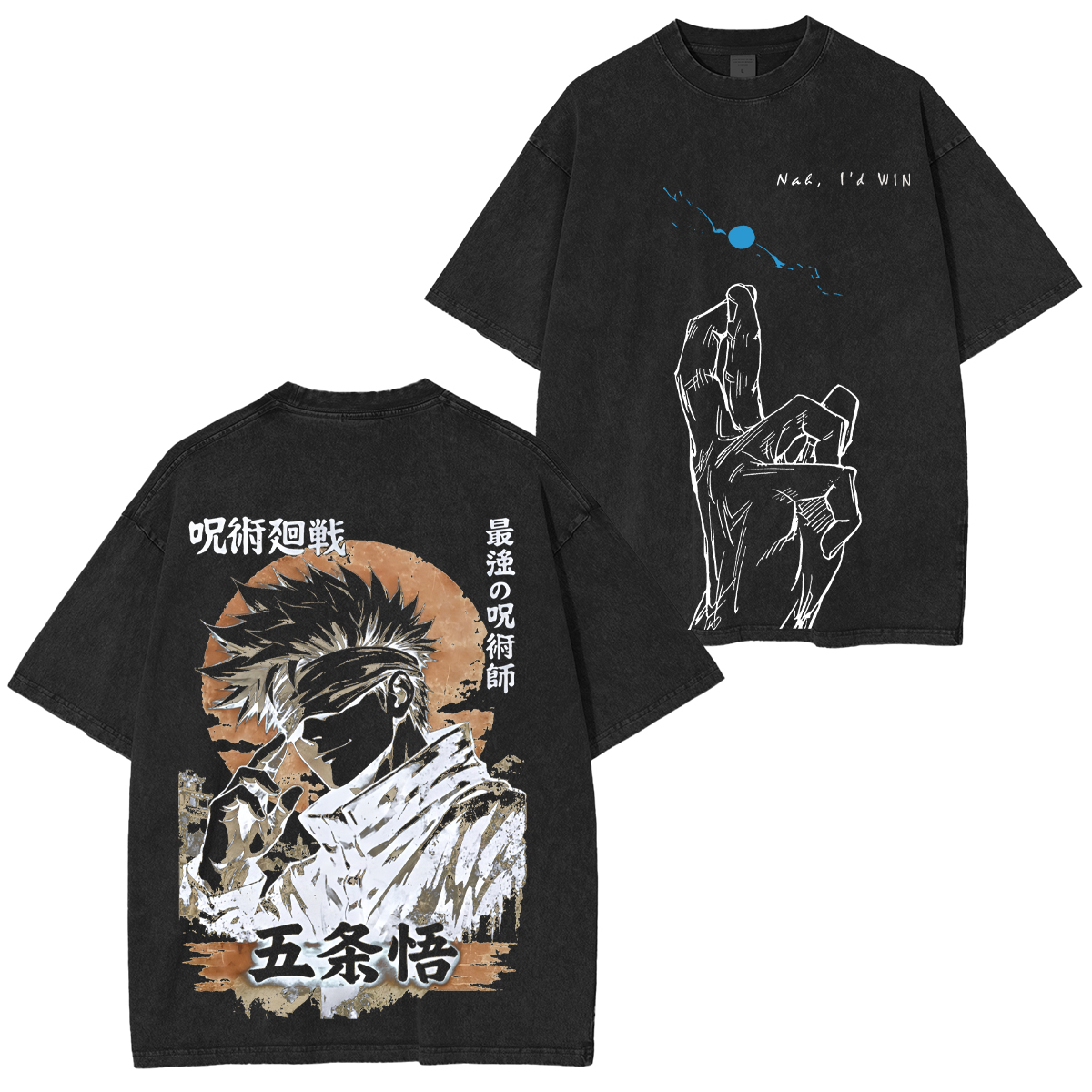 Jujutsu Kaisen Gojo Satoru Unisex Washed T-Shirt