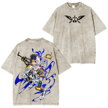 Kingdom Hearts Sora Printed Unisex Washed T-Shirt