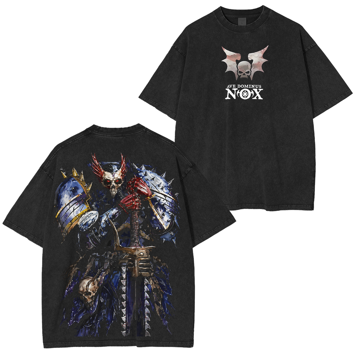 Warhammer 40k night Lords Printed Unisex Washed T-Shirt