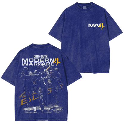 Call of Duty: Modern Warfare Printed Unisex Washed T-Shirt
