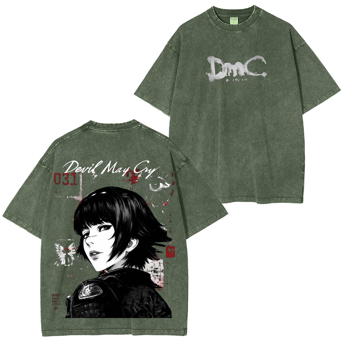 Devil May Cry Printed Unisex Washed T-Shirt