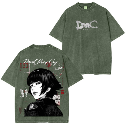Devil May Cry Printed Unisex Washed T-Shirt