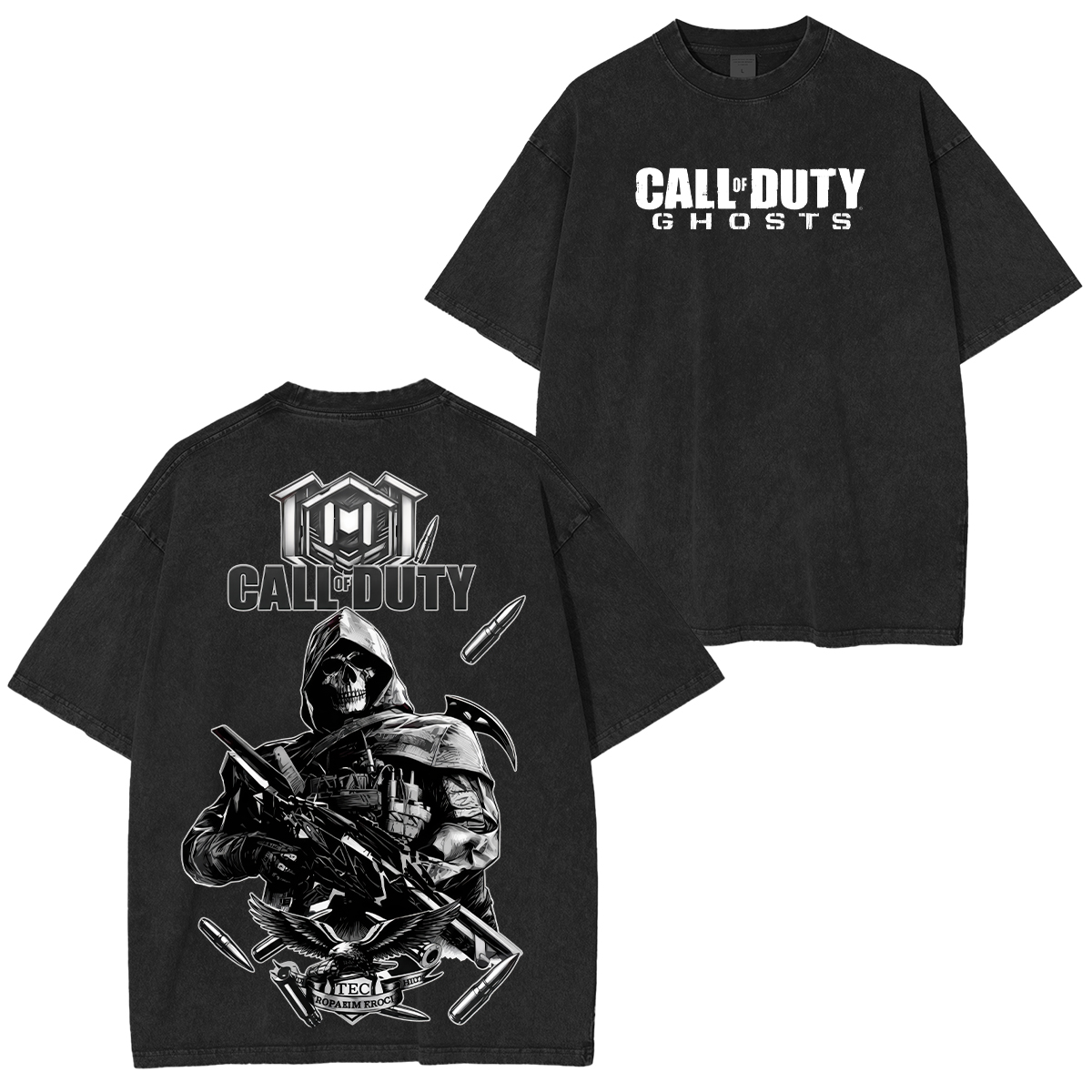 Call of Duty Ghosts Printed Unisex Oversized T-Shirt