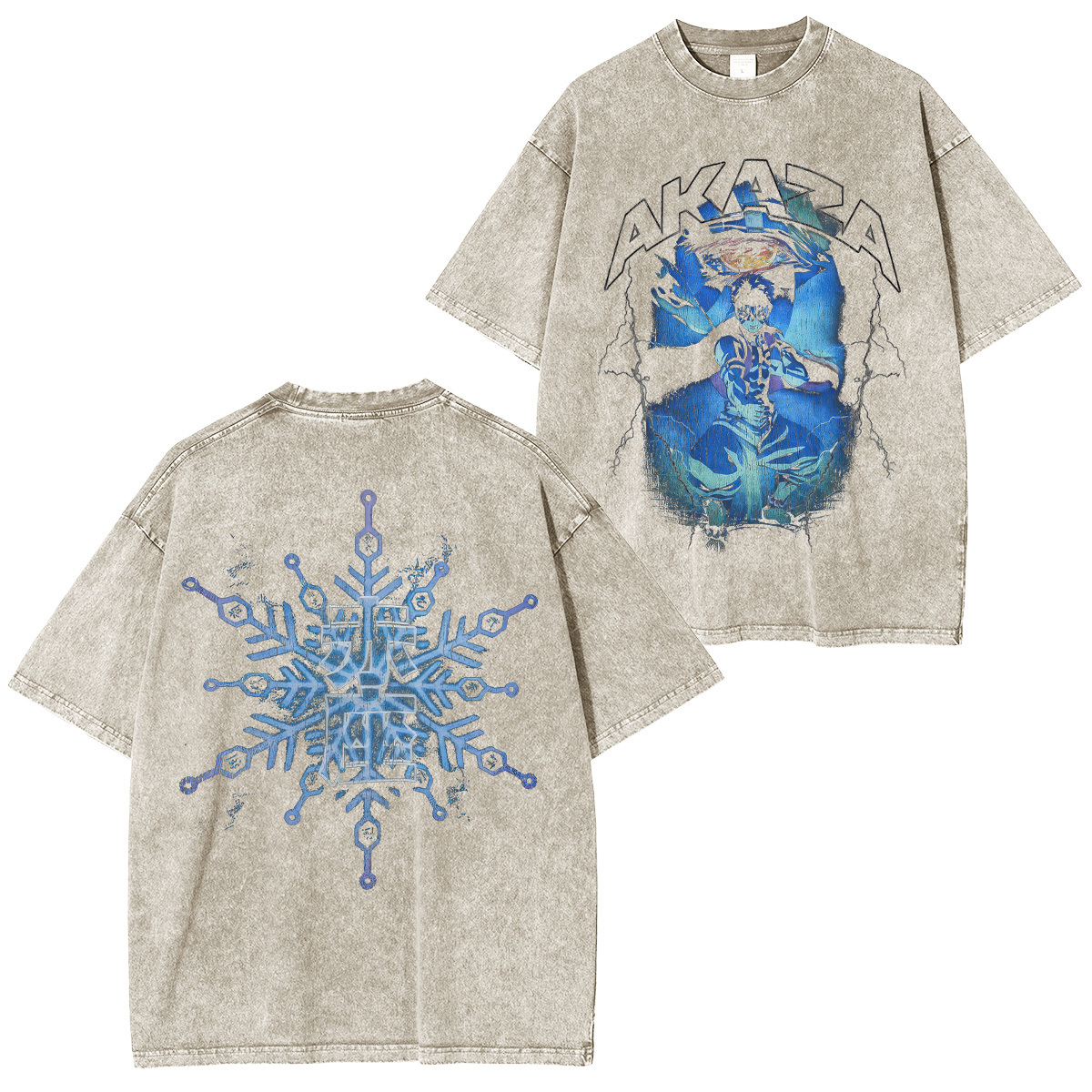 Demon Slayer Akaza Unisex Washed T-Shirt