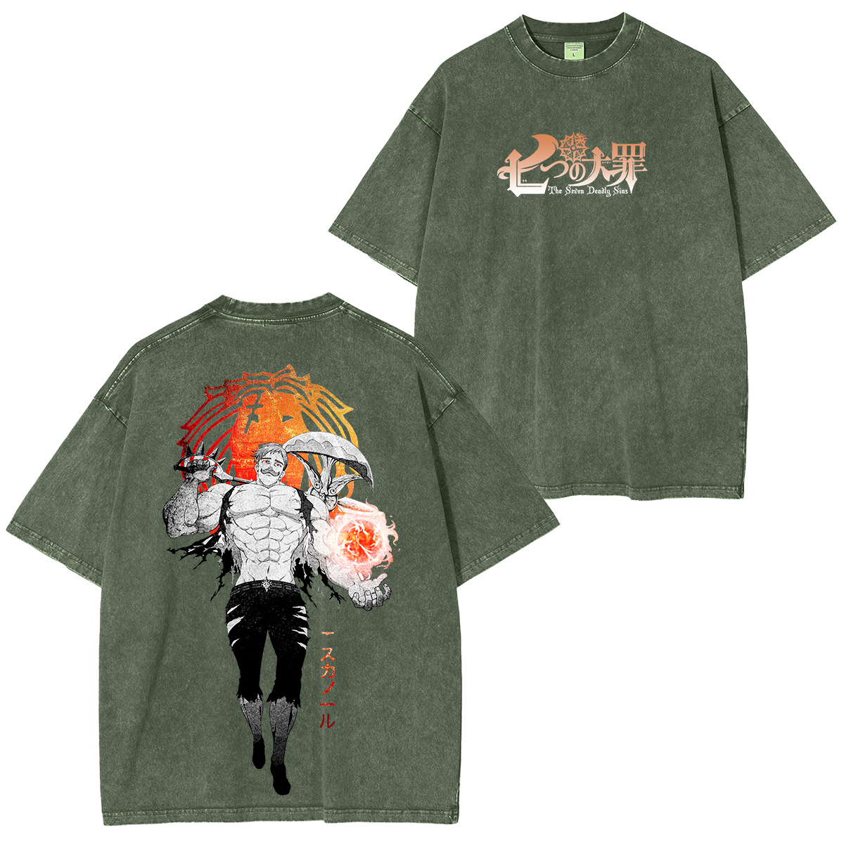 The Seven Deadly Sins Escanor Unisex Washed T-Shirt