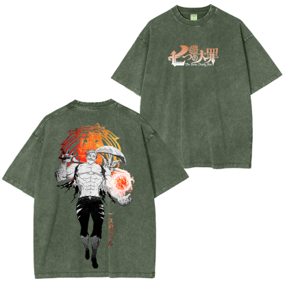 The Seven Deadly Sins Escanor Unisex Washed T-Shirt