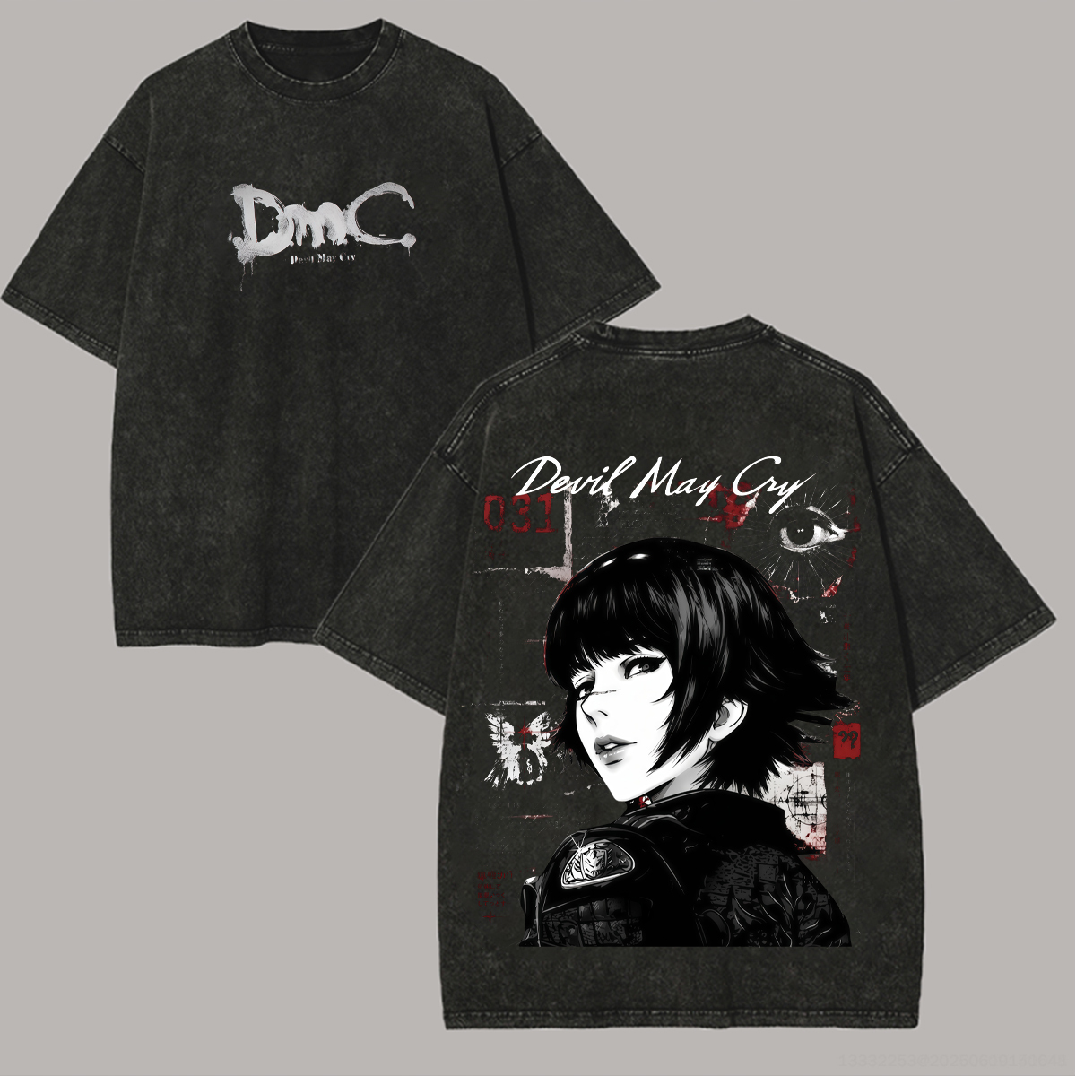 Devil May Cry Printed Unisex Washed T-Shirt