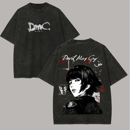 Devil May Cry Printed Unisex Washed T-Shirt