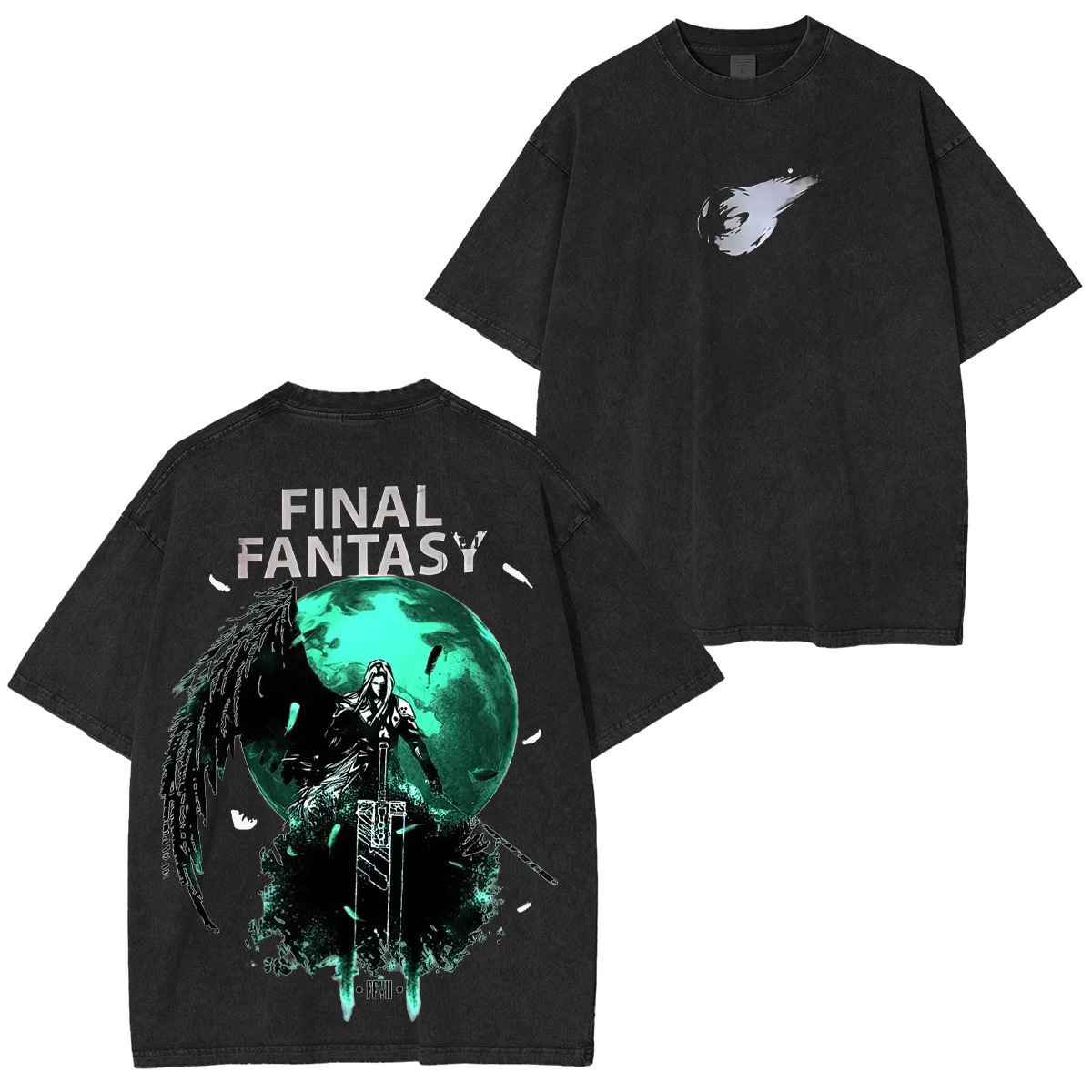Final Fantasy Game Unisex Washed T-Shirt