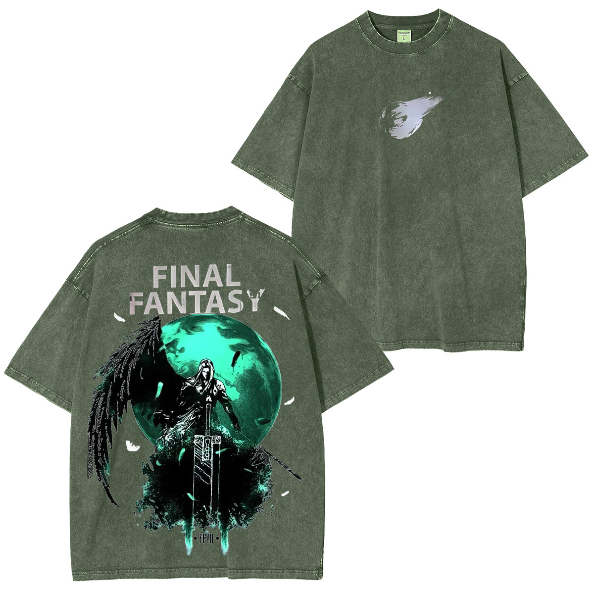 Final Fantasy Game Unisex Washed T-Shirt