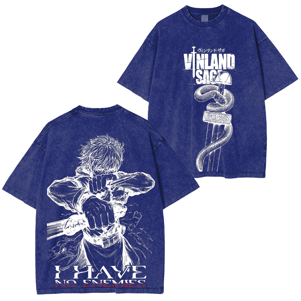 Vinland Saga Thorfinn Printed Unisex Washed T-Shirt