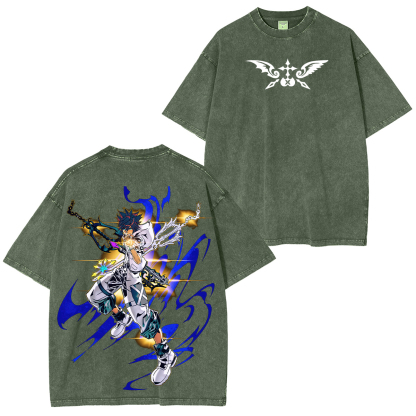 Kingdom Hearts Sora Printed Unisex Washed T-Shirt