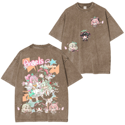 Zenless Zone Zero Angels of Delusion Printed Unisex Washed T-Shirt