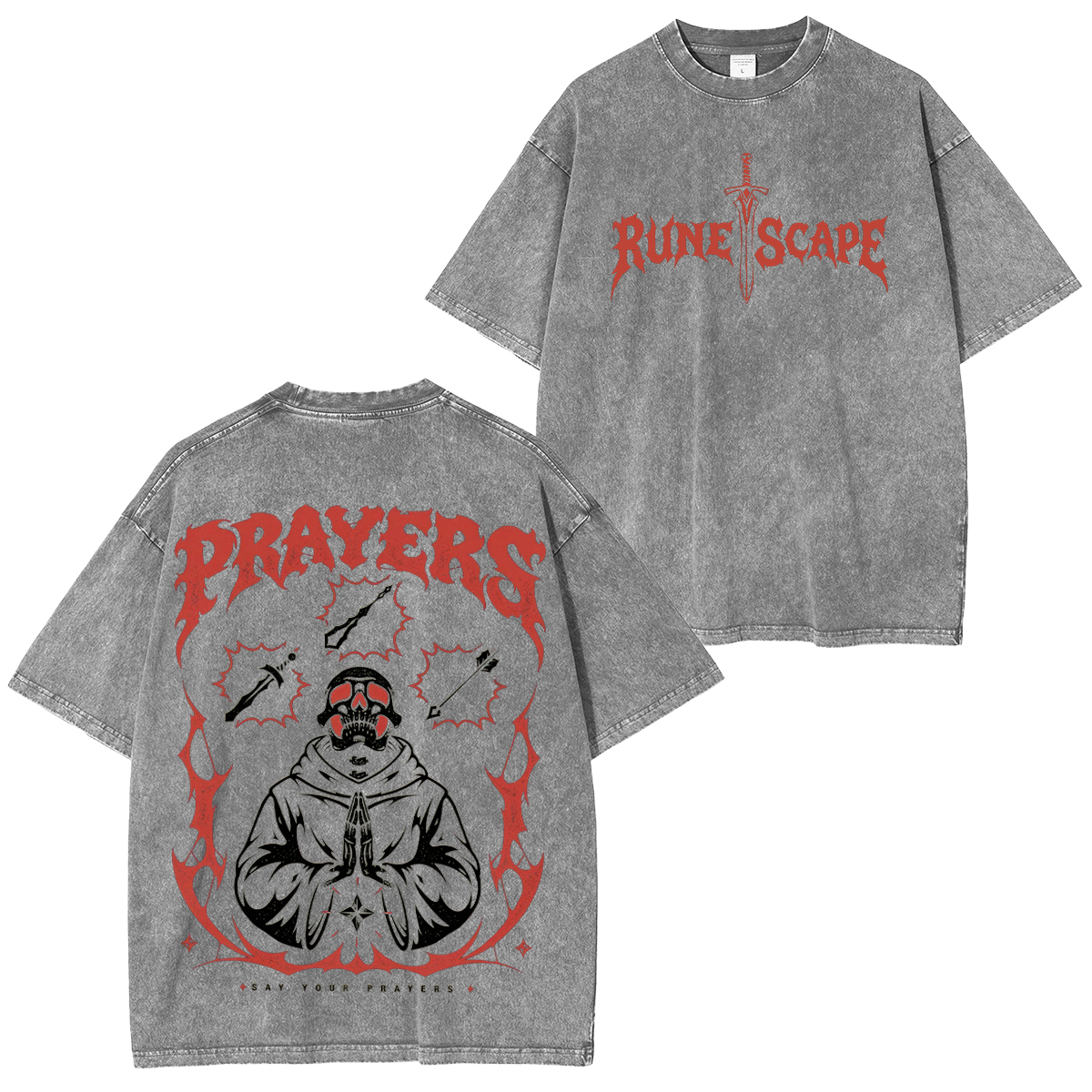 Runescape Legion Go Printed Unisex Oversized T-Shirt