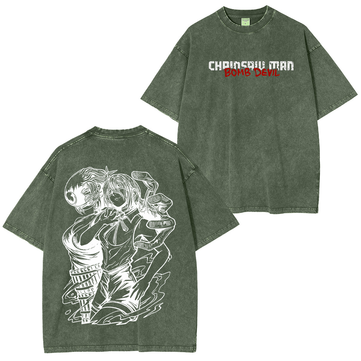 Chainsaw Man Bomb Devil Unisex Washed T-Shirt