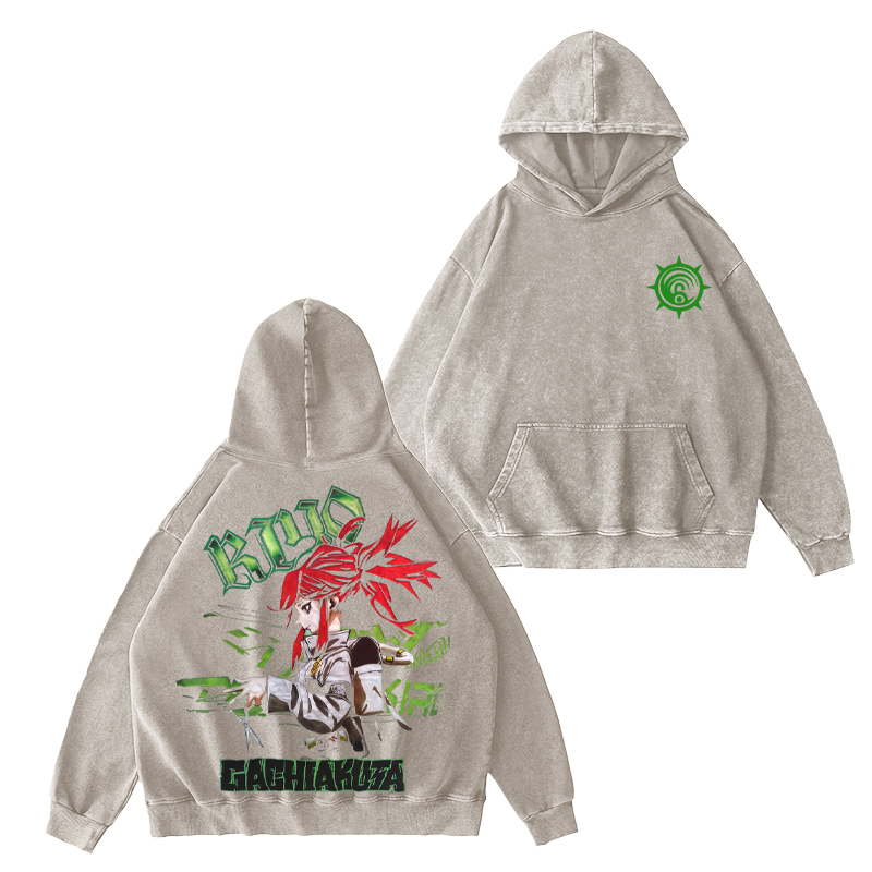 Gachiakuta Riharu Unisex Washed Hoodie