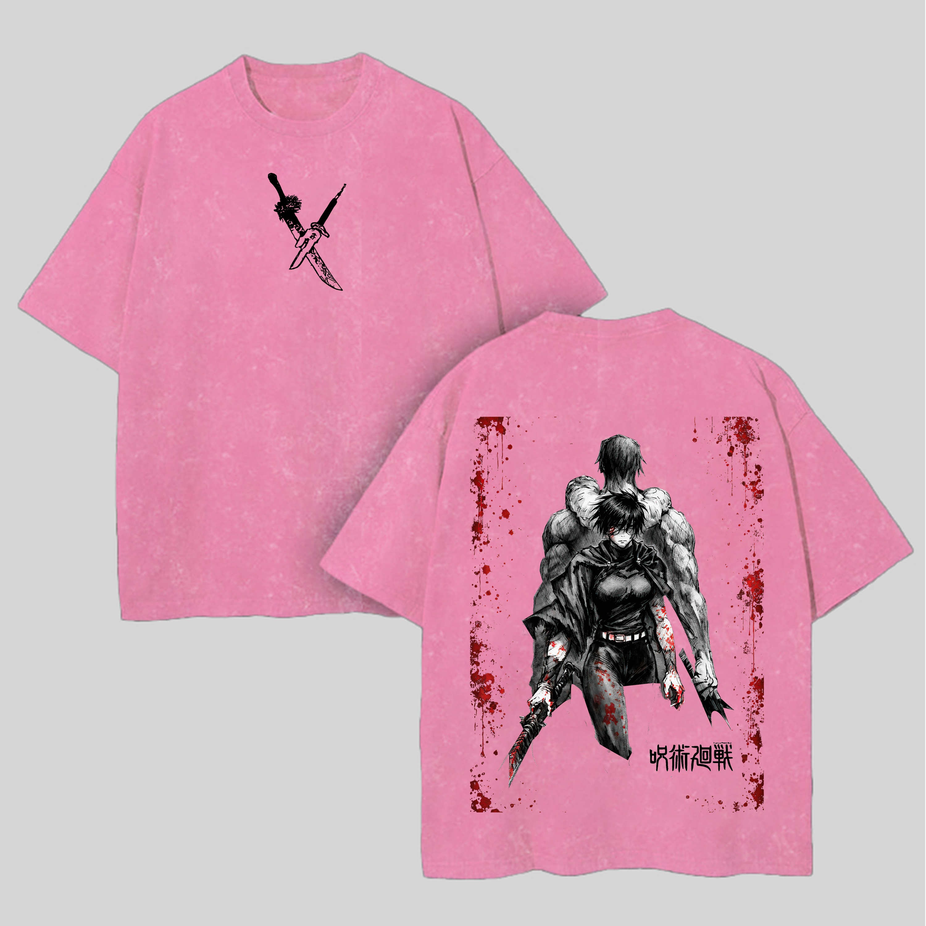 Jujutsu Kaisen Printed Unisex Washed T-Shirt