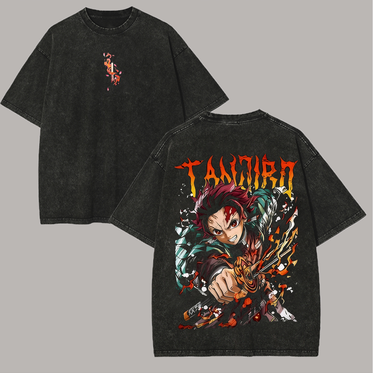 Tanjiro Kamado Printed Unisex Washed T-Shirt