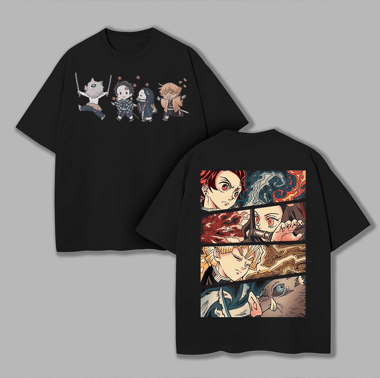 Demon Slayer Printed Oversized Unisex T-shirt