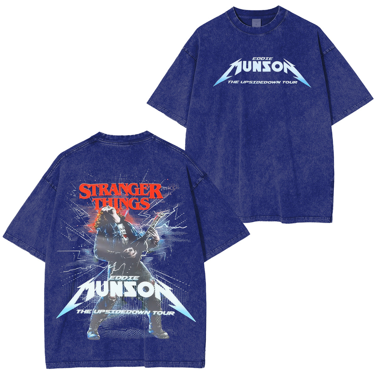 Stranger Things Eddie Munson Unisex Washed T-Shirt