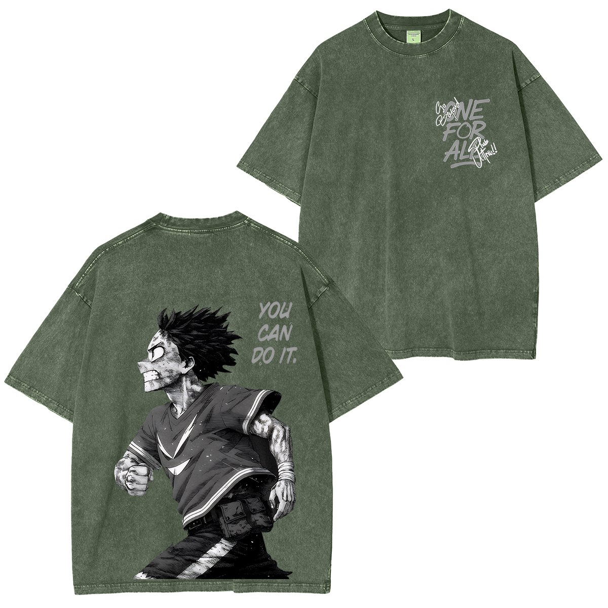 My Hero Academia Izuku Midoriya Unisex Washed T-Shirt