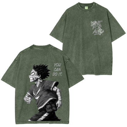 My Hero Academia Izuku Midoriya Unisex Washed T-Shirt