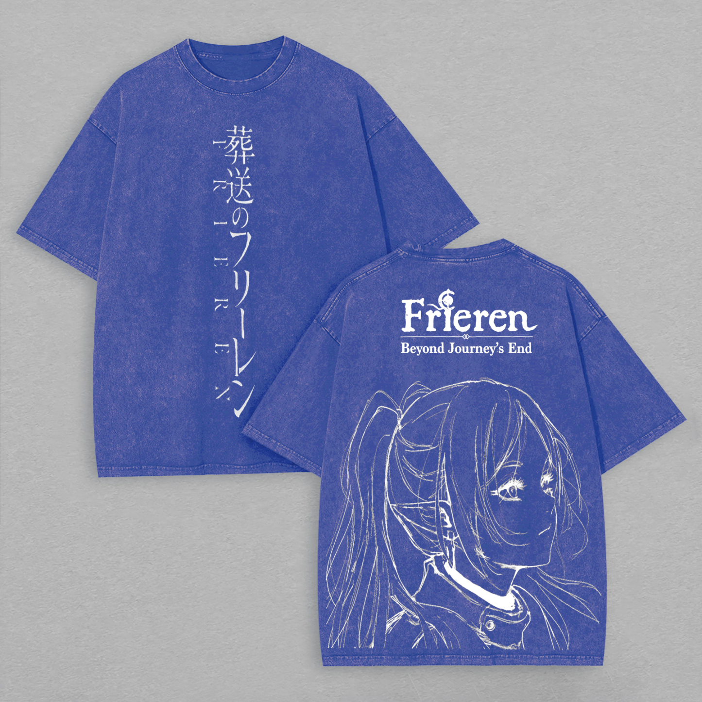 Frieren: Beyond Journey's End Printed Unisex Washed T-Shirt