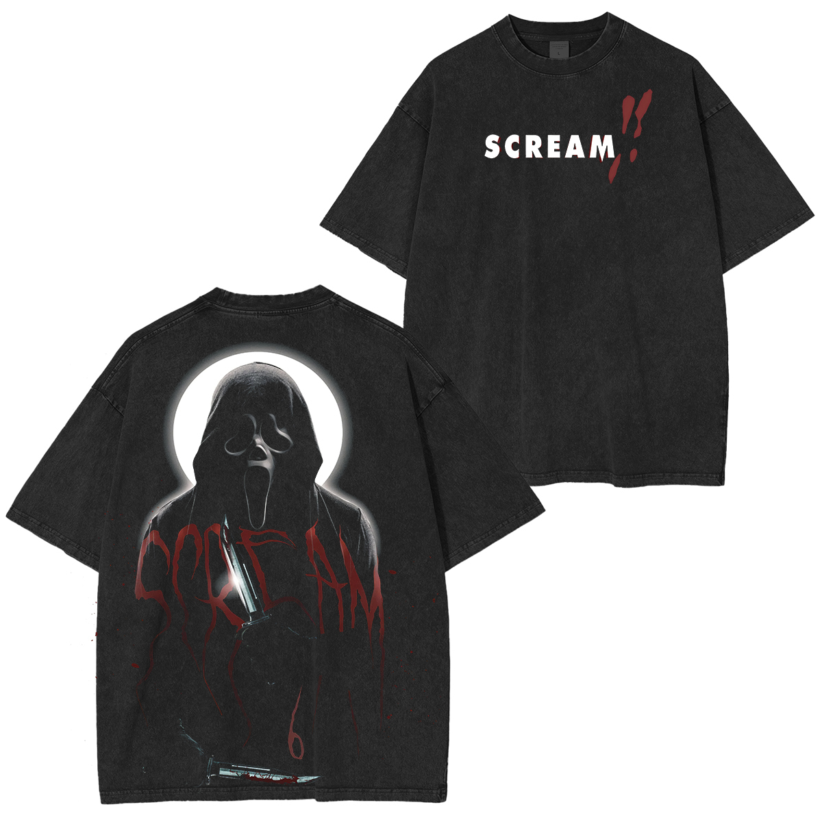 Scream 6 Printed Unisex Washed T-Shirt