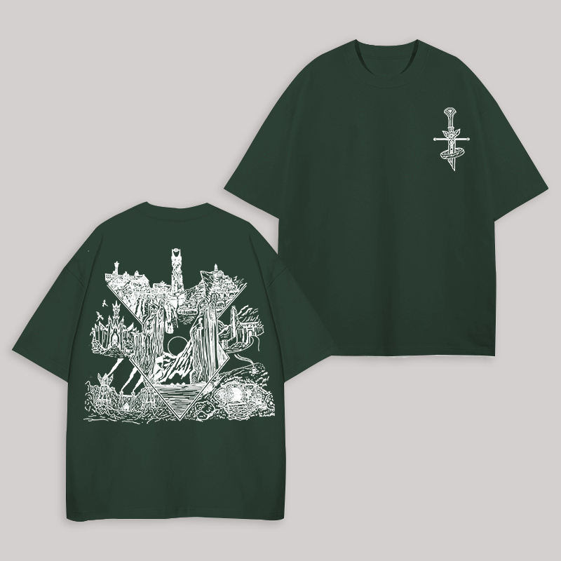 Altar of the Lost Gods Printed Unisex Oversized T-shirt