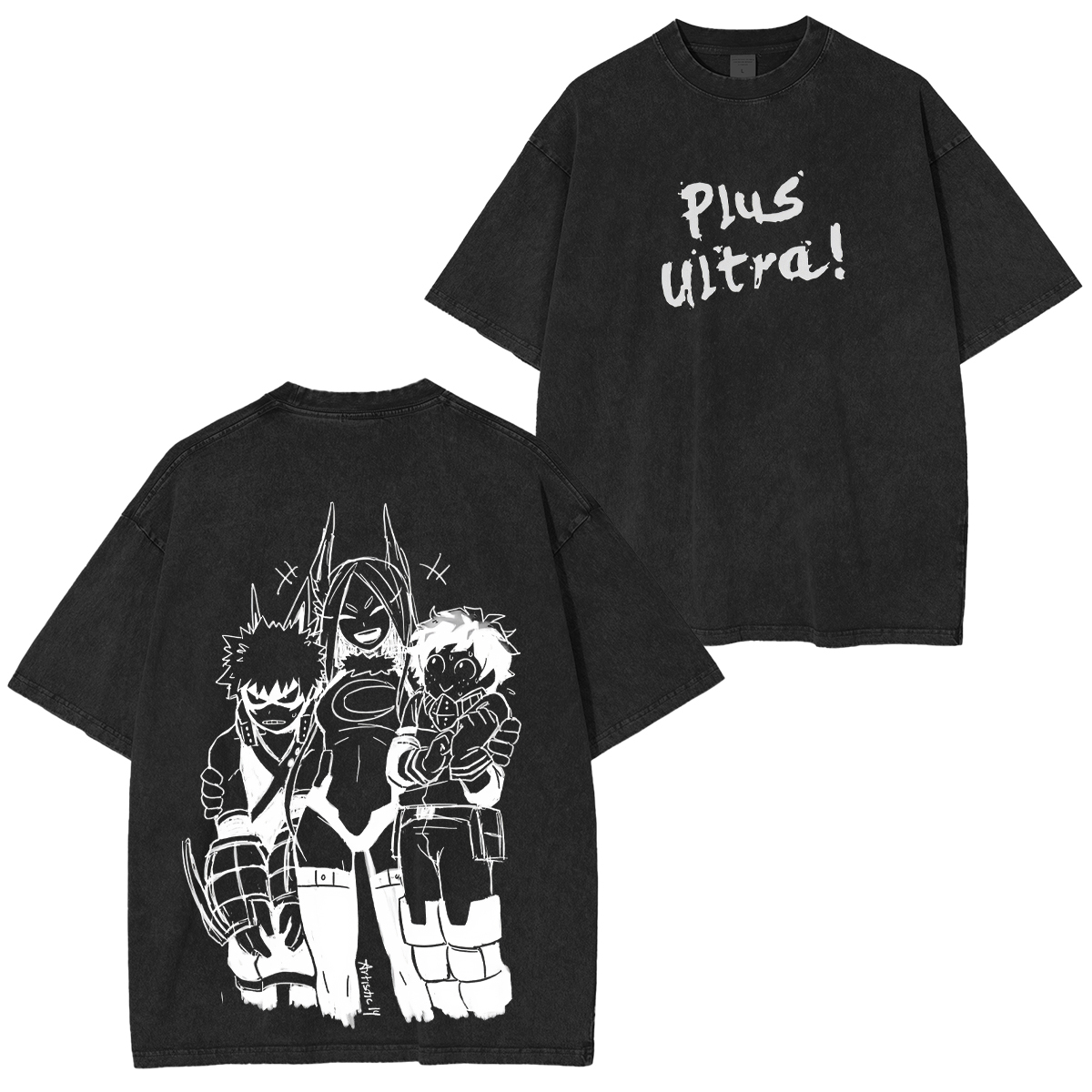 My Hero Academia Deku & Bakugo Unisex Washed T-Shirt