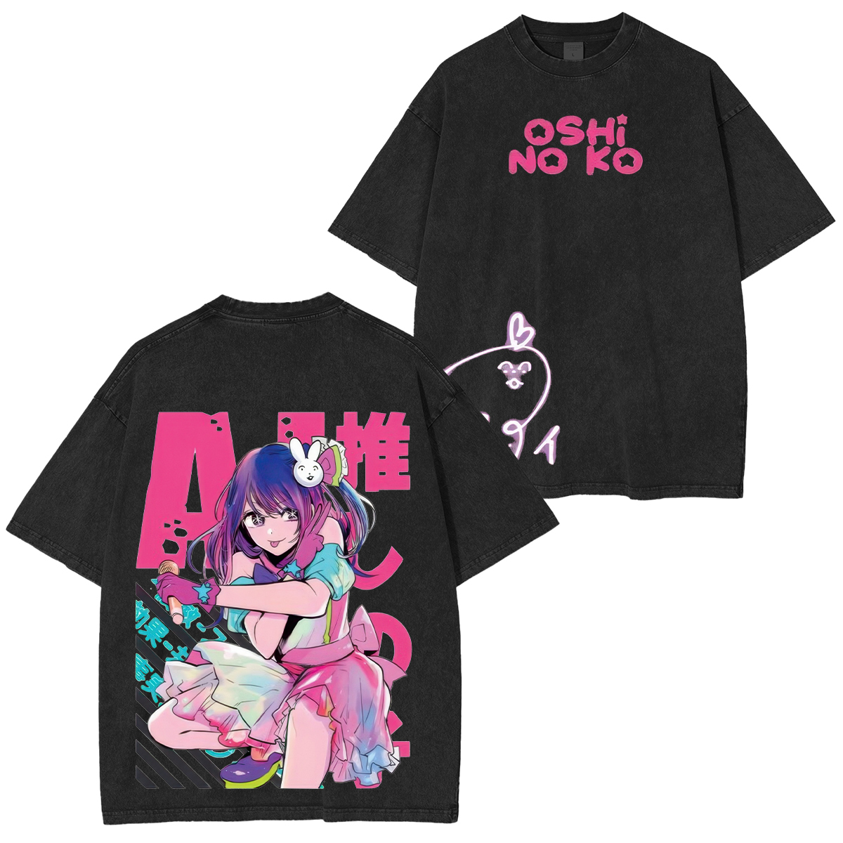 Oshi no Ko Ai Hoshino Printed Unisex Washed T-Shirt