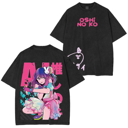 Oshi no Ko Ai Hoshino Printed Unisex Washed T-Shirt