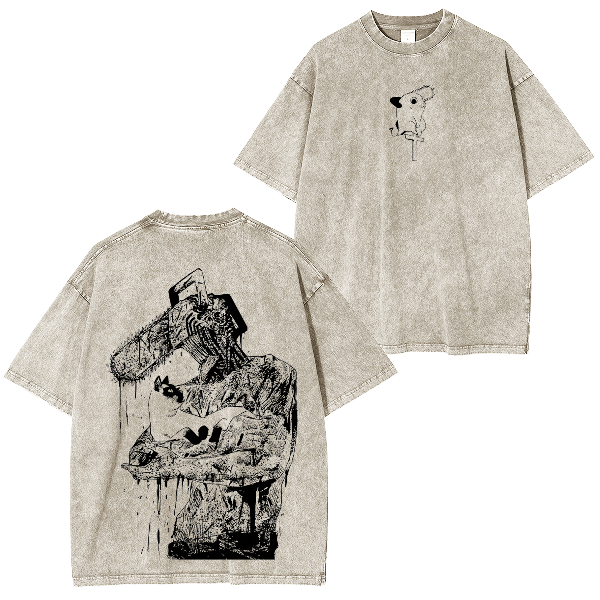 Chainsaw Man Pochita Unisex Washed T-Shirt