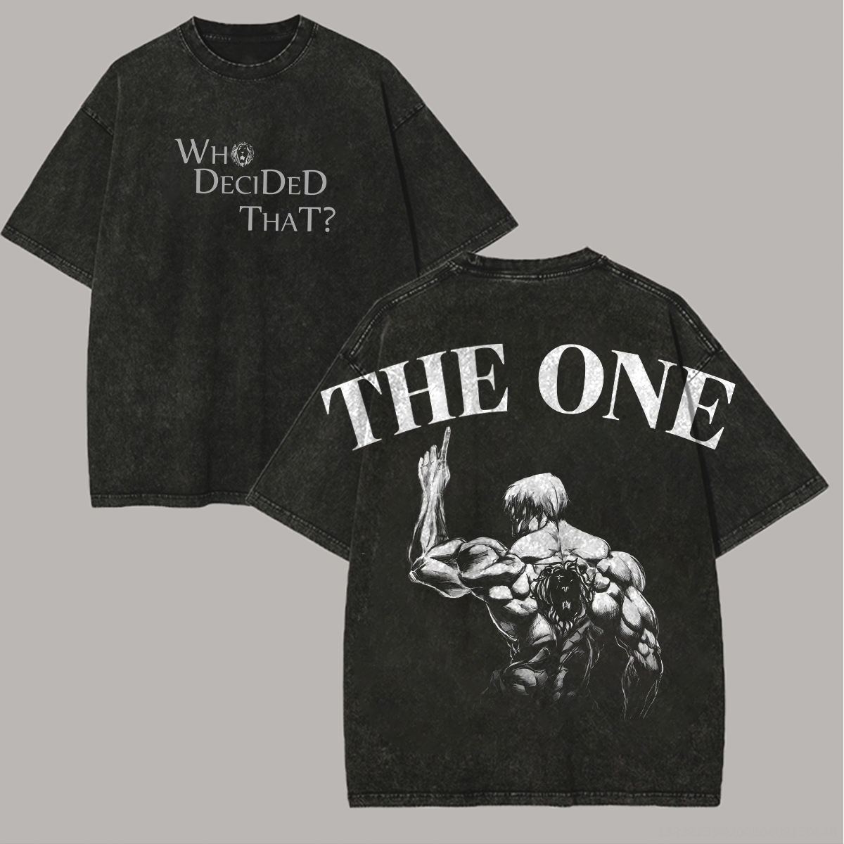 Seven deadly sins Escanor Printed Unisex Washed T-Shirt
