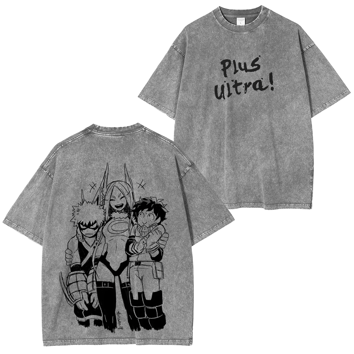 My Hero Academia Deku & Bakugo Unisex Washed T-Shirt