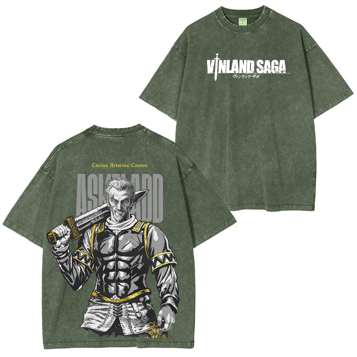 Vinland Saga Printed Unisex Washed T-Shirt