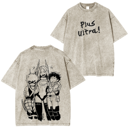 My Hero Academia Deku & Bakugo Unisex Washed T-Shirt