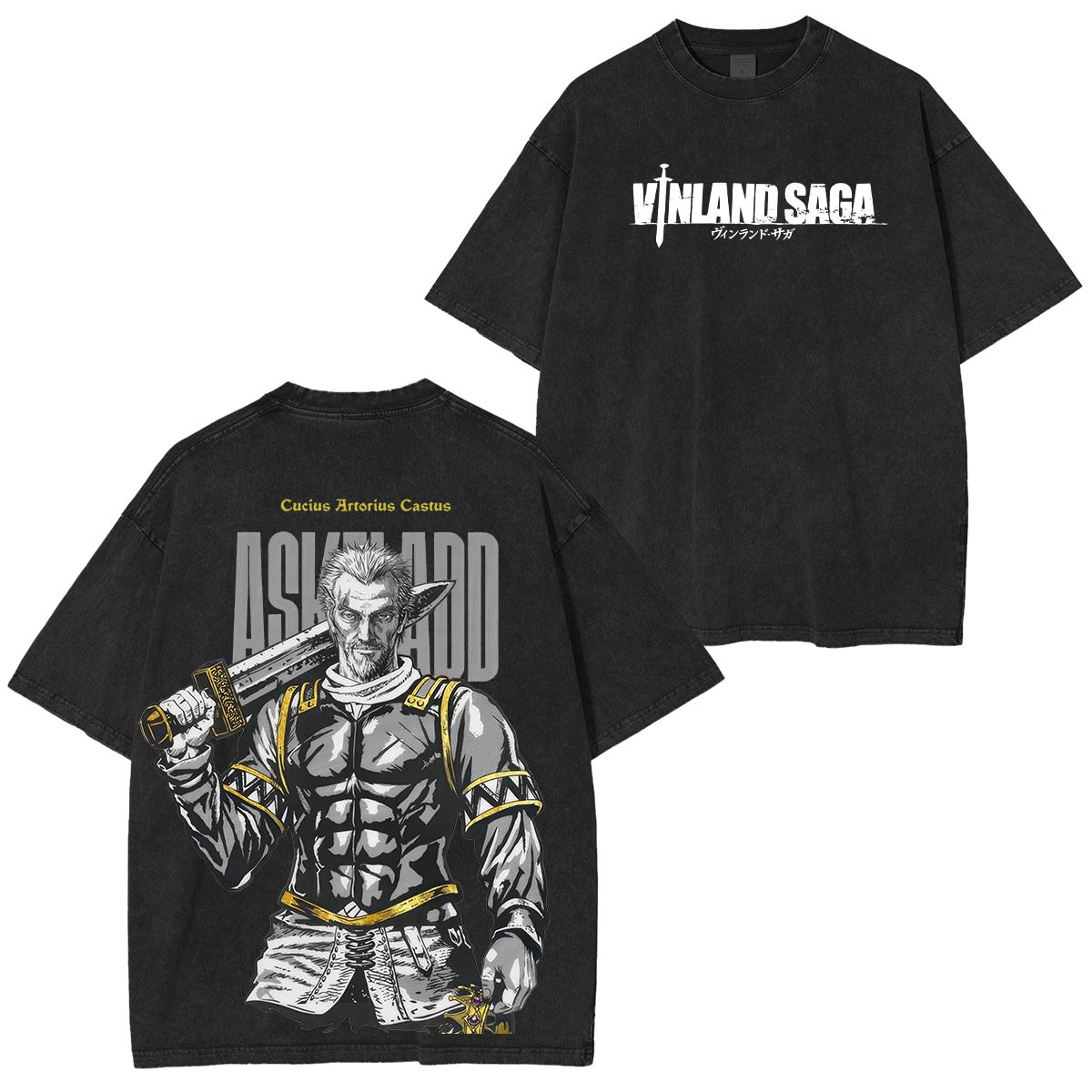 Vinland Saga Printed Unisex Washed T-Shirt