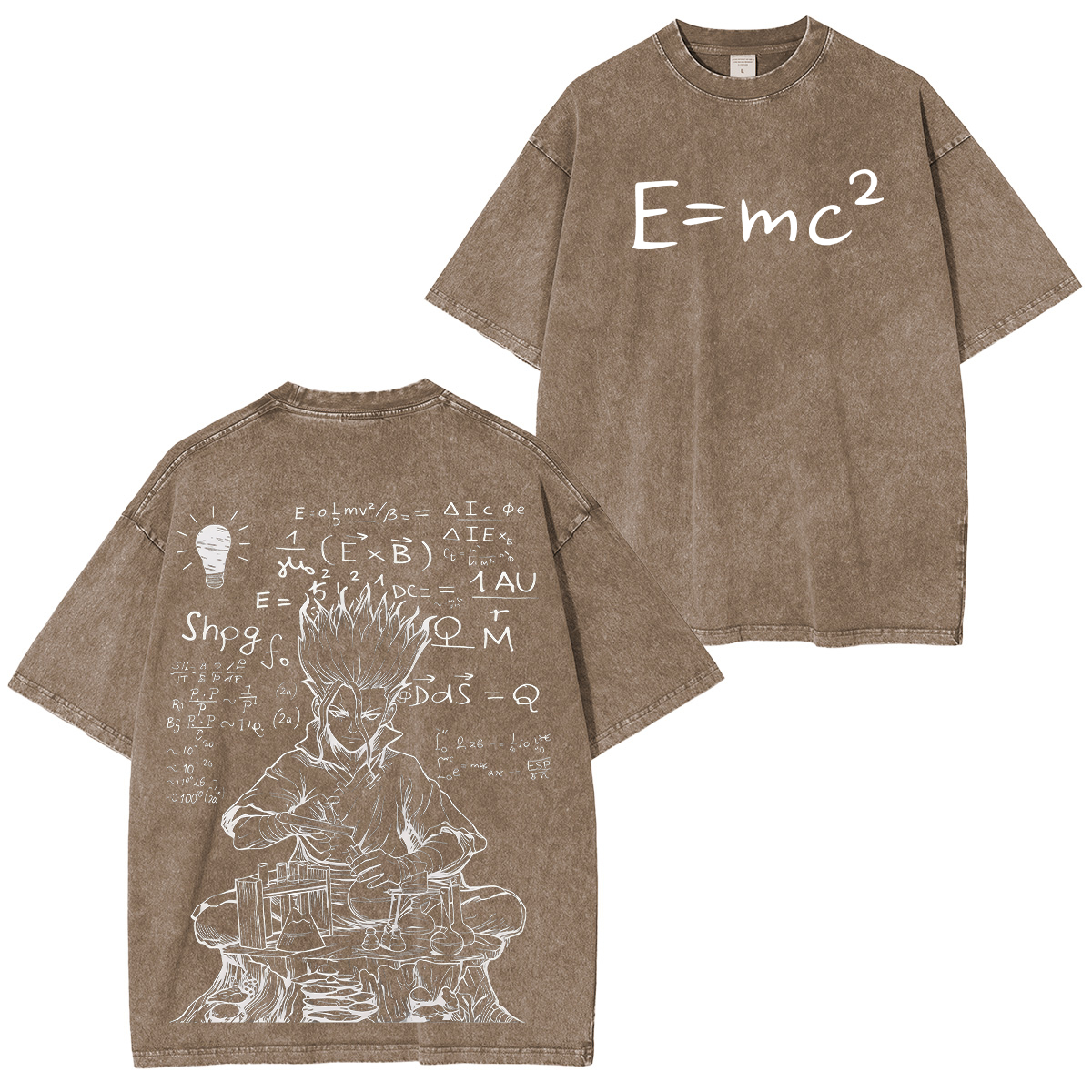 Dr. Stone Senku Ishigami Printed Unisex Washed T-Shirt