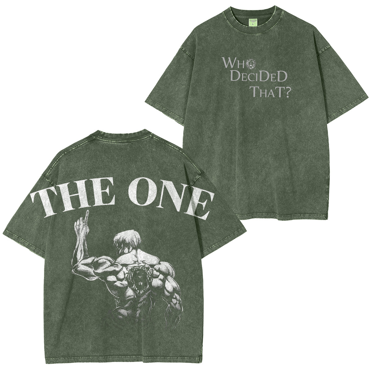 Seven deadly sins Escanor Printed Unisex Washed T-Shirt
