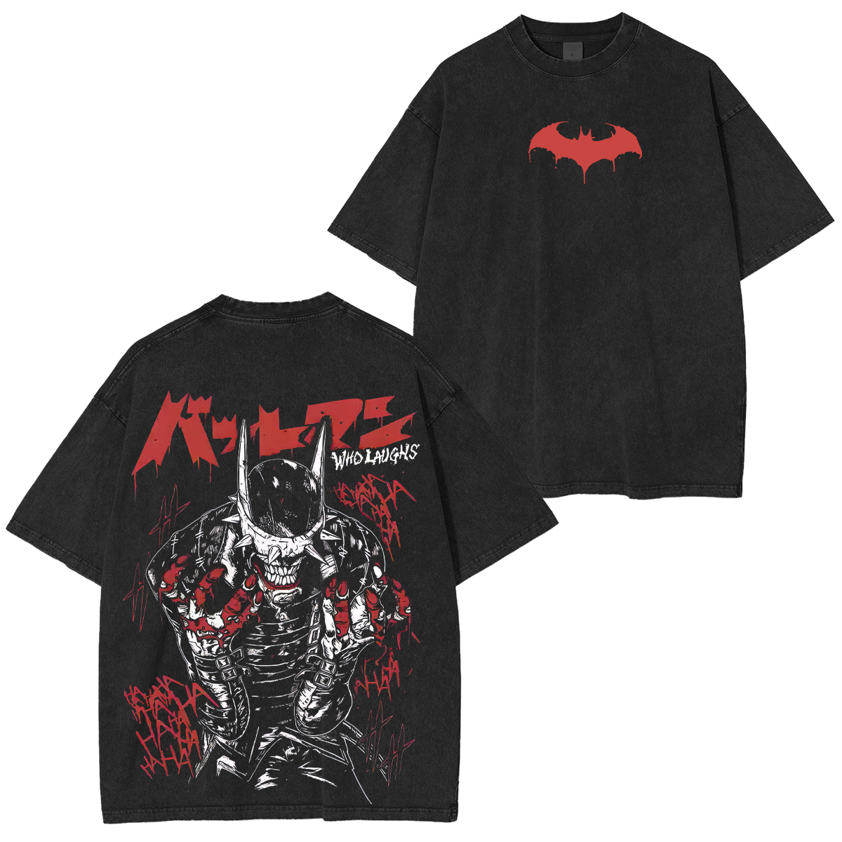 The Batman Who Laughs Printed Unisex Washed T-Shirt