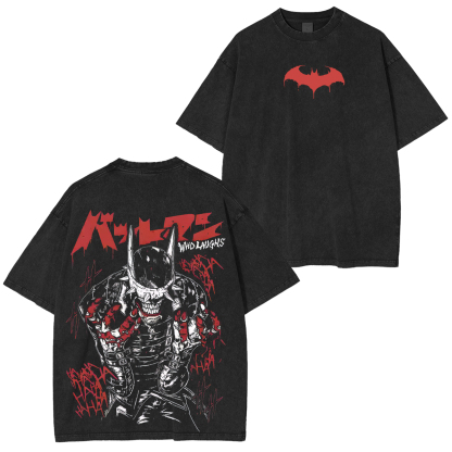 The Batman Who Laughs Printed Unisex Washed T-Shirt