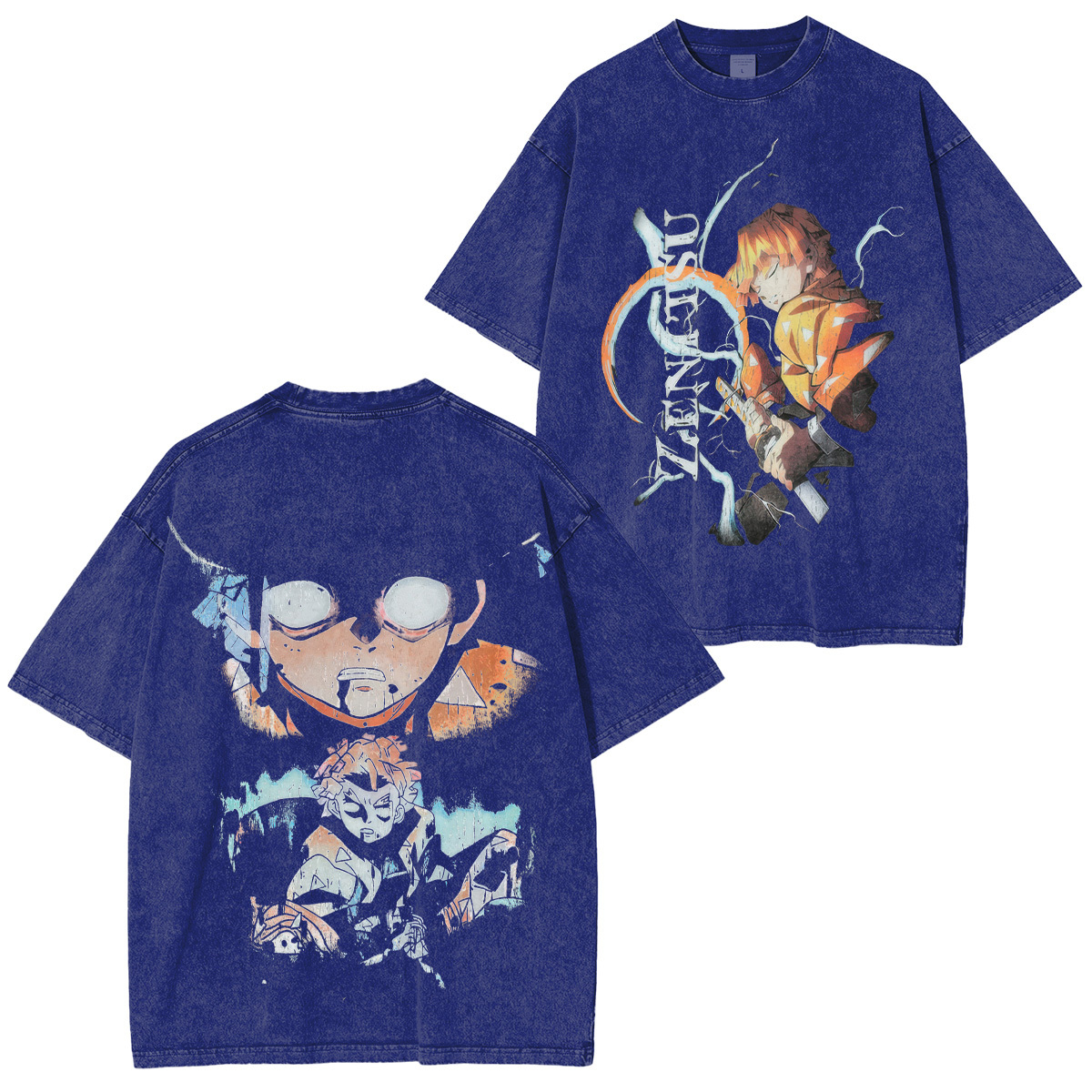 Demon Slayer Zenitsu Agatsuma Unisex Washed T-Shirt