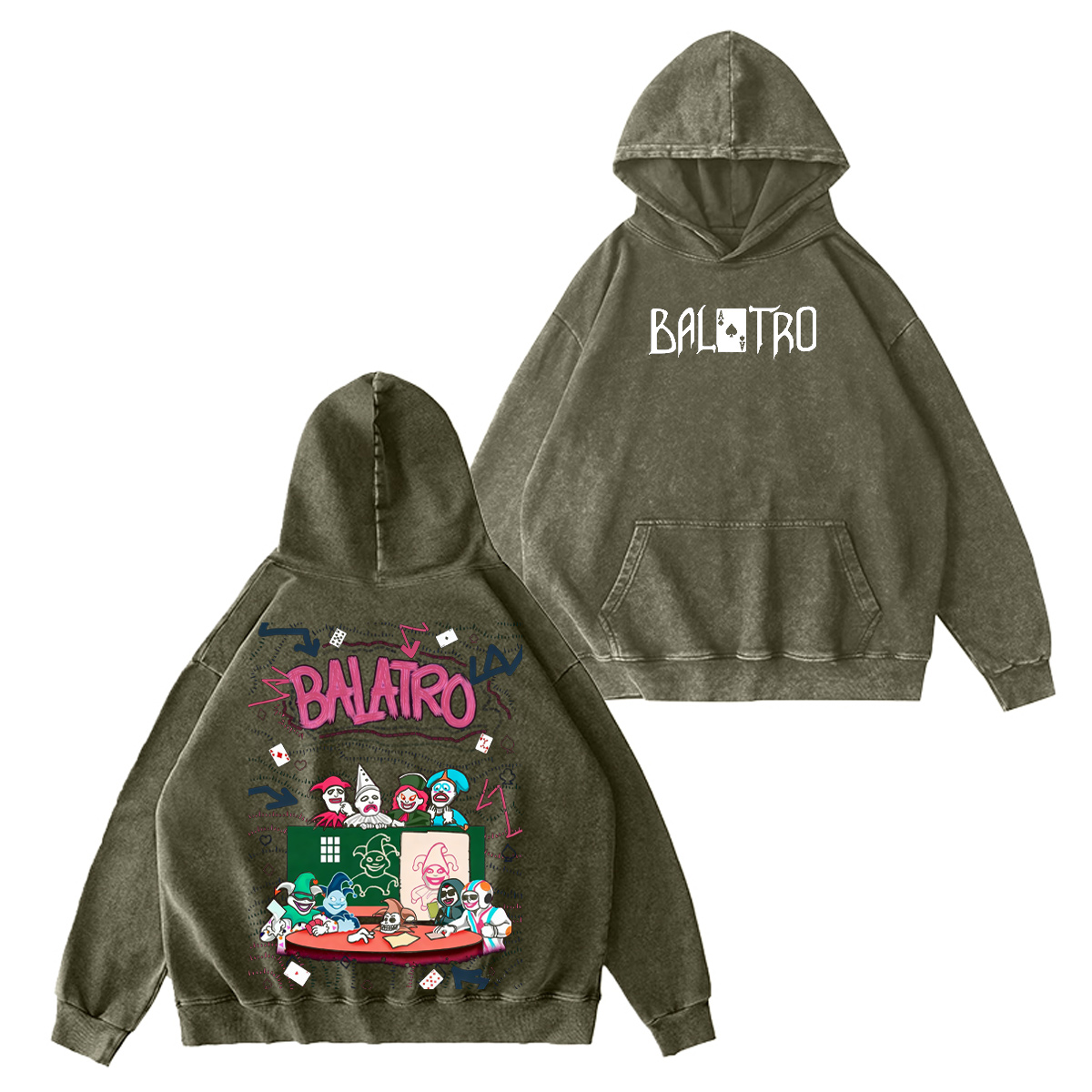 Balatro Washed T-shirt/Crewneck/Hoodie