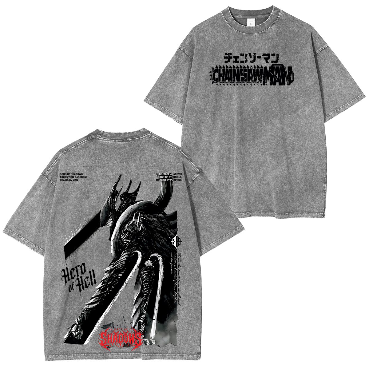 Chainsaw Man Unisex Washed T-Shirt