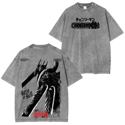 Chainsaw Man Unisex Washed T-Shirt