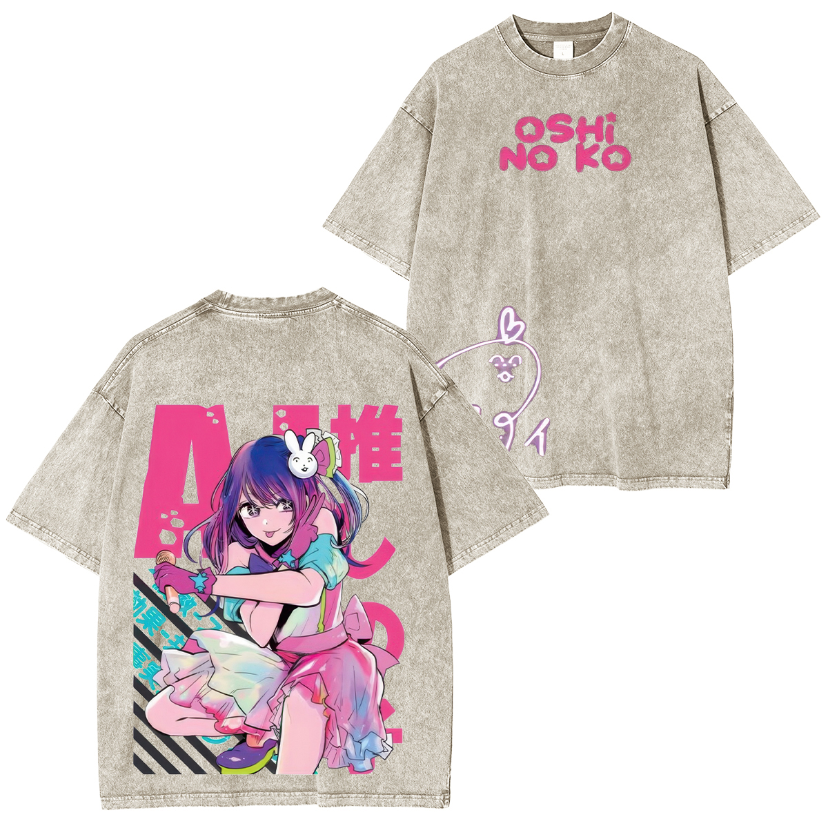 Oshi no Ko Ai Hoshino Printed Unisex Washed T-Shirt